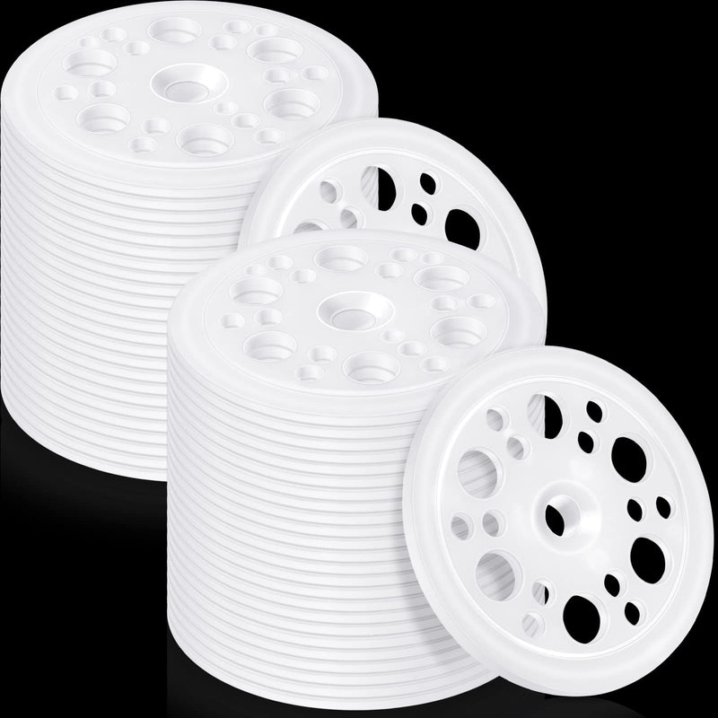 [Australia - AusPower] - 100 Pcs 1.77 Inch/45 mm Plastic Washers Load Spreading Polypropylene Washers for Fixing and Supporting Rigid Foam Insulation Foam Board Load Spreading for Screws Nail 100 