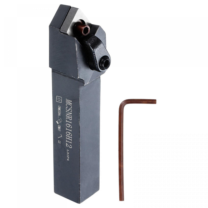 [Australia - AusPower] - uxcell Indexable CNC Lathe Turning Tool Holder, 45° MCSNR1616H12 5/8" Shank 40CrMo-42CrMo Steel Carbide Turning Tool Holder for Turning Grooving Threading 