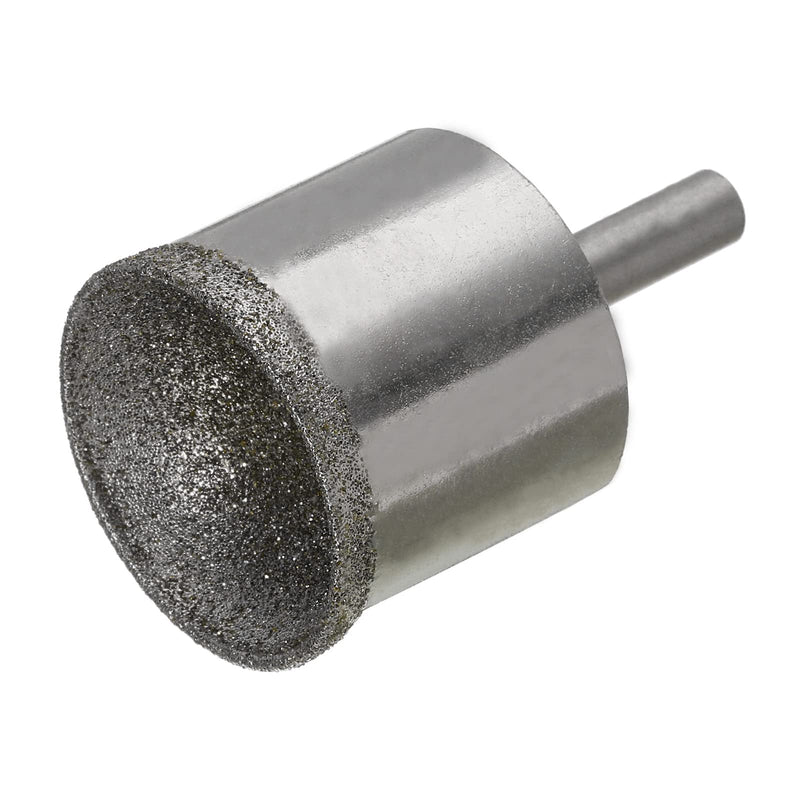 [Australia - AusPower] - uxcell Diamond Grinding Mounted Point, 30mm 100 Coarse Grits Spherical Concave Head Bead Fine Grinding Bit for Jade Amber Stone Beeswax Glass 