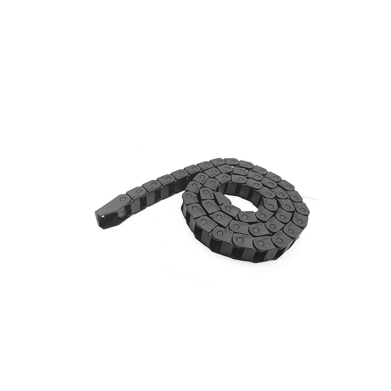 [Australia - AusPower] - 39.3 inch Carrier Drag Chain Cable Wire R18 10x15mm (Inn H x W) Plastic Black Open Type for CNC Router Mill and 3D Printer. 