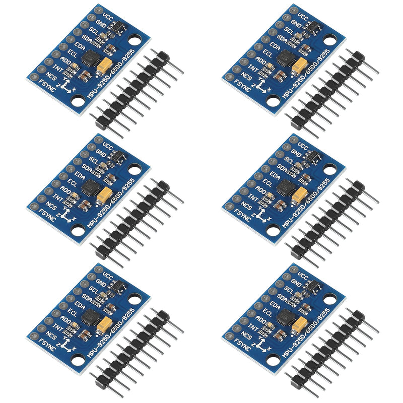 [Australia - AusPower] - 6PCS GY-6500 MPU-6500 6-Axis Gyroscope Accelerometer Sensor Module IIC I2C SPI Replace MPU6050 with Pins GY-6500 