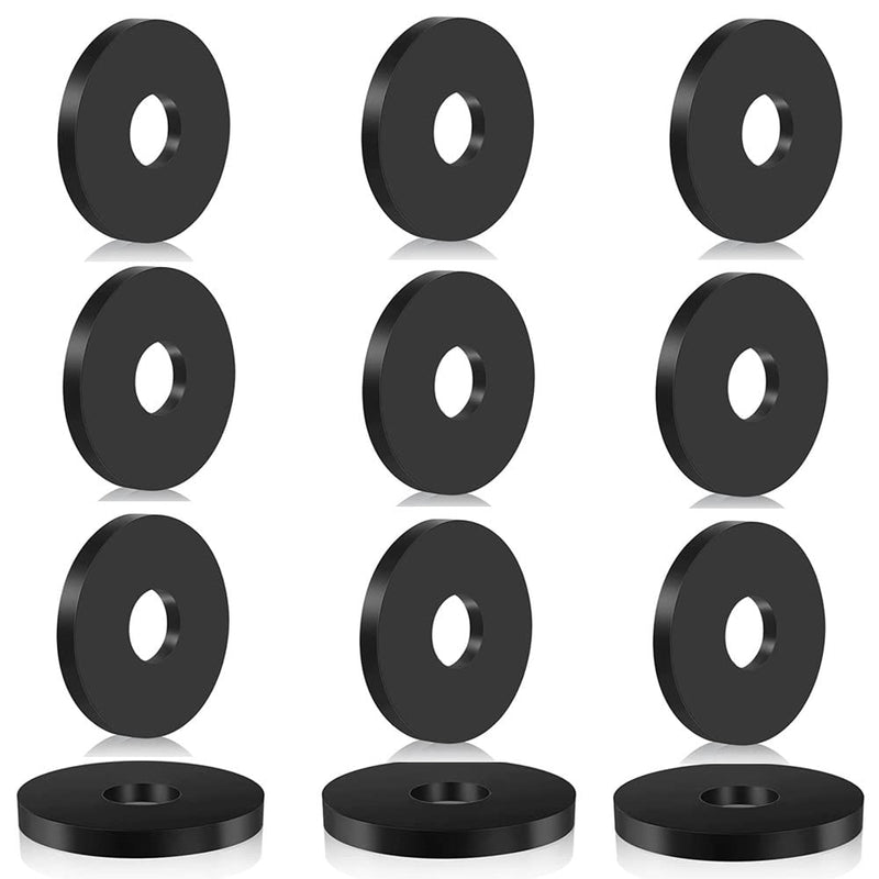 [Australia - AusPower] - Rubber Washer (25 Pcs) Heavy Duty Abrasion Resistant Rubber, 1 OD x 1/4 ID x 1/8 Inch Thickness Rubber Flat Washer Flat Rubber Grommets Black Rubber Washers for Bolts Spacers, Vibration Suppression 25 
