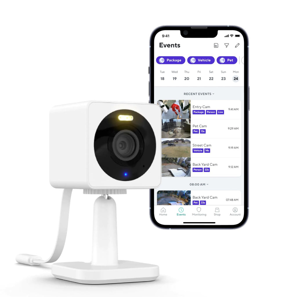 [Australia - AusPower] - WYZE Cam OG 1080p HD Wi-Fi Security Camera - Indoor/Outdoor, Color Night Vision, Spotlight, 2-Way Audio, Cloud & Local storage- Ideal for Home Security, Baby, Pet Monitoring Alexa Google Assistant White 1 Camera Kit Camera Only 