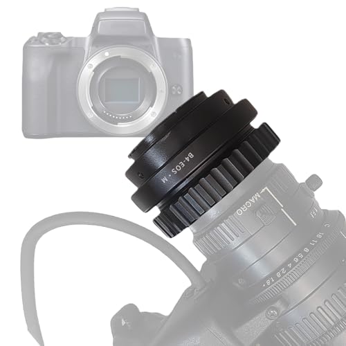 B4-EF M Lens Adapter Compatible with B4 2/3" Broadcast Grade Mount Lens & for EOS-M (EF-M Mount) Camera EF M M2 M3 M5 M6 M10 M50 M100.with Tripod Mount B4-EOS M