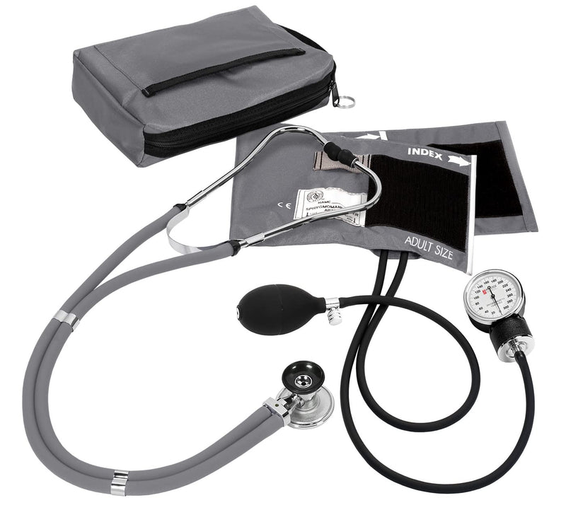 [Australia - AusPower] - Prestige Medical Aneroid Sphygmomanometer/Sprague-Rappaport Kit, Pewter Grey 