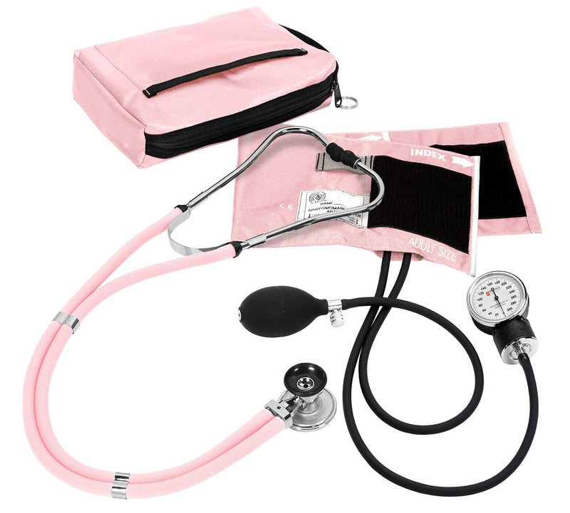 [Australia - AusPower] - Prestige Medical Aneroid Sphygmomanometer/Sprague-Rappaport Kit, Pastel Pink 