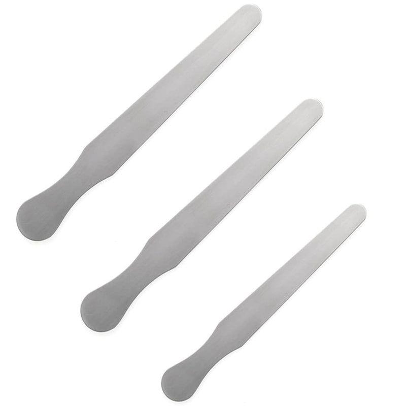 3 Pieces Stainless Steel Tongue Depressors for Arts Crafts Beauty Salon Dental Examination (14cm+16cm+18cm)