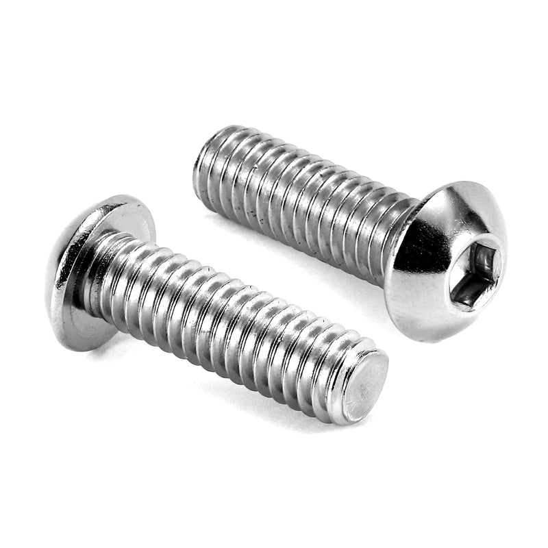 [Australia - AusPower] - 3/8-16 x 1" Button Head Socket Cap Bolts Screws, 20Pcs 304 Stainless Steel 18-8, Allen Hex Drive, Bright Finish by SG TZH(with Hex Spanner) 20 3/8-16 x 1" 