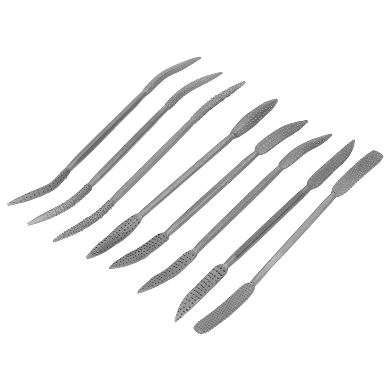 [Australia - AusPower] - 8PCS Wood Files and Rasps, Double Ended Riffler Wood Rasp File Set Riffler File Set Wood Files for Woodworking 