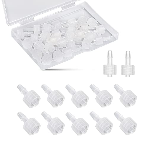 AIEX Luer Lock Connectors Pack of 30 | Transparent Male Luer Lock 1/8 Luer Lock Connector to Syringe Coupling Adapter