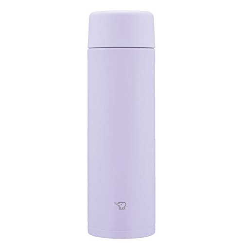 Zojirushi SM-ZB48-VM Water Bottle, Seamless 16.9 fl oz (480 ml), Screw, Stainless Steel Mug, Lilac Purple, Integrated Sink and Washer, Easy to Clean, 2 Pieces Only
