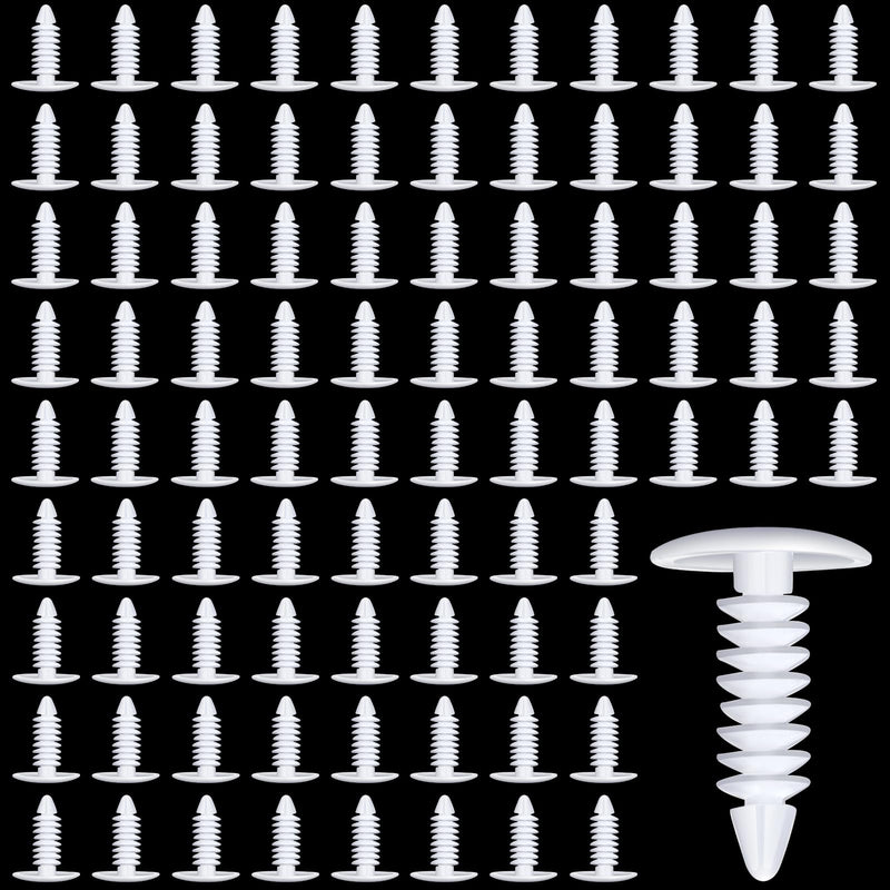[Australia - AusPower] - Taiyin 1" Vapor Barrier Christmas Tree Clips Plastic Nylon Rivet Clips White Furniture Assembly Shelves Retainer for Crawlspace Barrier Poly Liners, Covers and Encapsulations(200 Pcs) 200 