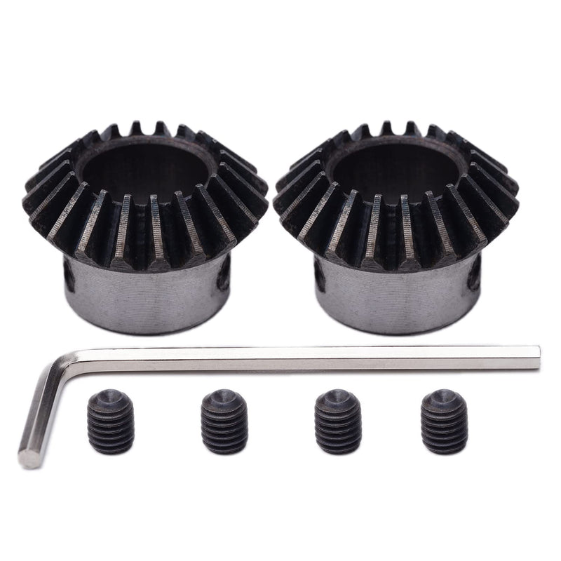 [Australia - AusPower] - 2Pcs Bevel Gear Tapered Bevel Pinion Gear Bevel Gears 1.5 Module for Hardware Mechanical Rotation (20T 16mm Hole) 20T 16mm Hole 
