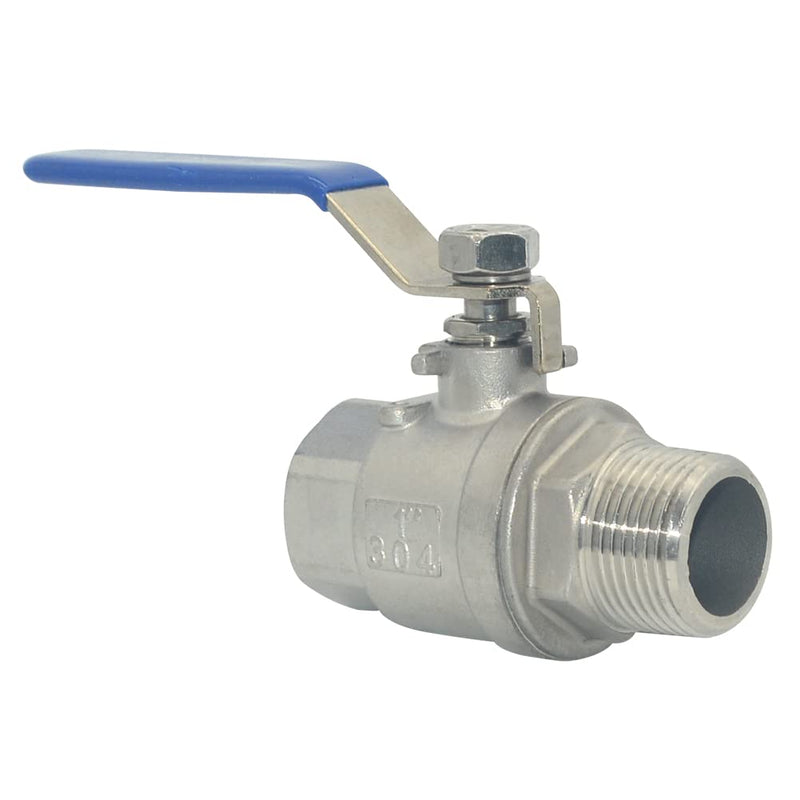 [Australia - AusPower] - Full Port Ball Valve Male x Female S304 Stainless Steel Heavy Duty for Water, Oil, and Gas,1000WOG (1inch) 1inch 