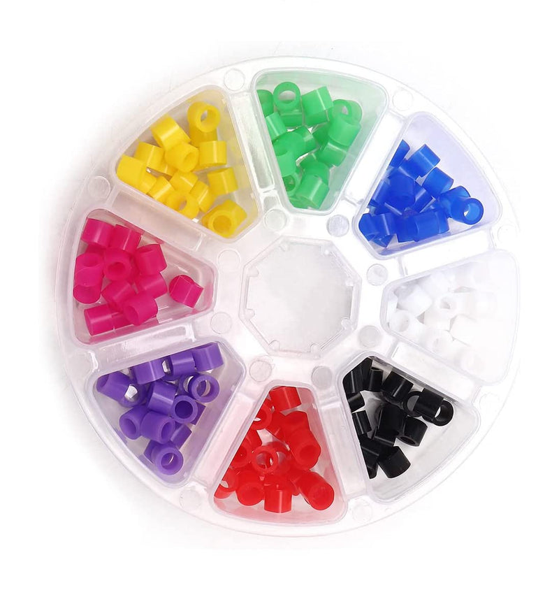 [Australia - AusPower] - 160PCS Dental Code Rings Silicone Instrument Code Circle Autoclavable Orthodontic Color Code Rings (Multicolor) Multicolor 