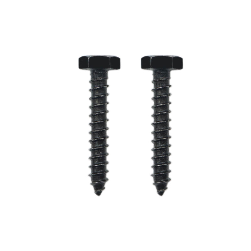 [Australia - AusPower] - 25PCS Stainless Steel Black Lag Bolts 1/4" x 1-1/2" Hex Lag Screws, Washers Included 1/4" x 1-1/2" 
