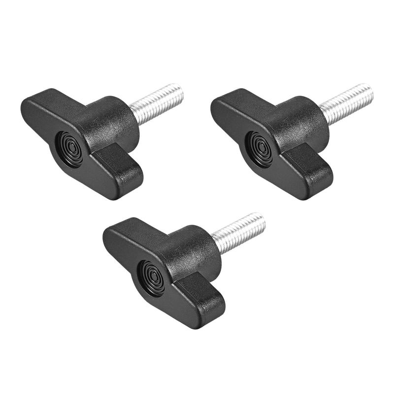 [Australia - AusPower] - Clamping Handle Screw Knobs (M6x20mm) 3Pcs, Metal T-Shape Grip - for Housing Construction, Lathe Machine, Industry Equipment 3 M6x20mm 