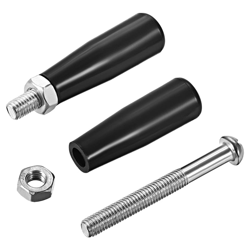 [Australia - AusPower] - Clamping Handle Screw Knobs (M8x47mm) 2Pcs, Metal Tapered Grip - for Housing Construction, Lathe Machine, Industry Equipment 