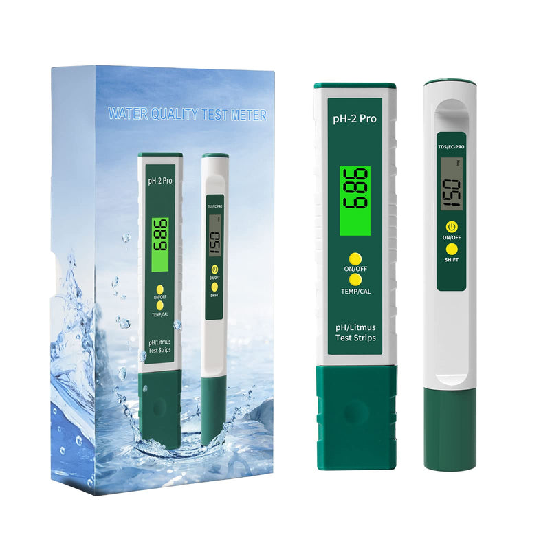 [Australia - AusPower] - Digital pH and TDS Meter Combo, High Accuracy 0.01 Water Quality Tester and 3-in-1 TDS and EC Meter, PPM and µS Meter for Water, Practical Water Testing Kit 
