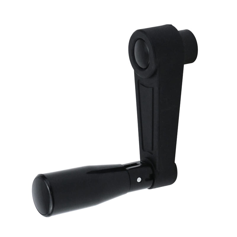[Australia - AusPower] - 3.35-Inch Length Foldable Crank Handle Nylon Swivel Rocker Handle for Industrial Machine Tools or Other Equipments (Hole Diameter 8mm) 8mm Hole 