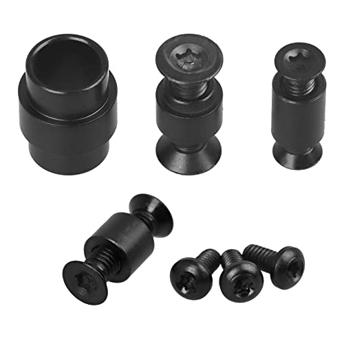 A.I.FORCE 13-piece black titanium screw set for Spyderco C81 folding knife hardware repair