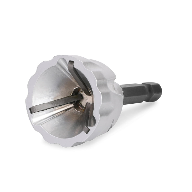 [Australia - AusPower] - PLATINUMEDGE Deburring External Chamfer Tool, YG8 Carbide Blade, Deburring Drill Bit, Remove Burr Tools, Quick Release 1/4inch Hex Shank, Repairing Damaged Bolts, Fits for 1/8-3/4 (3mm-19mm) 