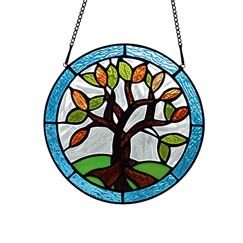 Tree of Life Stained Glass Suncatcher for Window Hangings,Mom Gifts Tree Life a