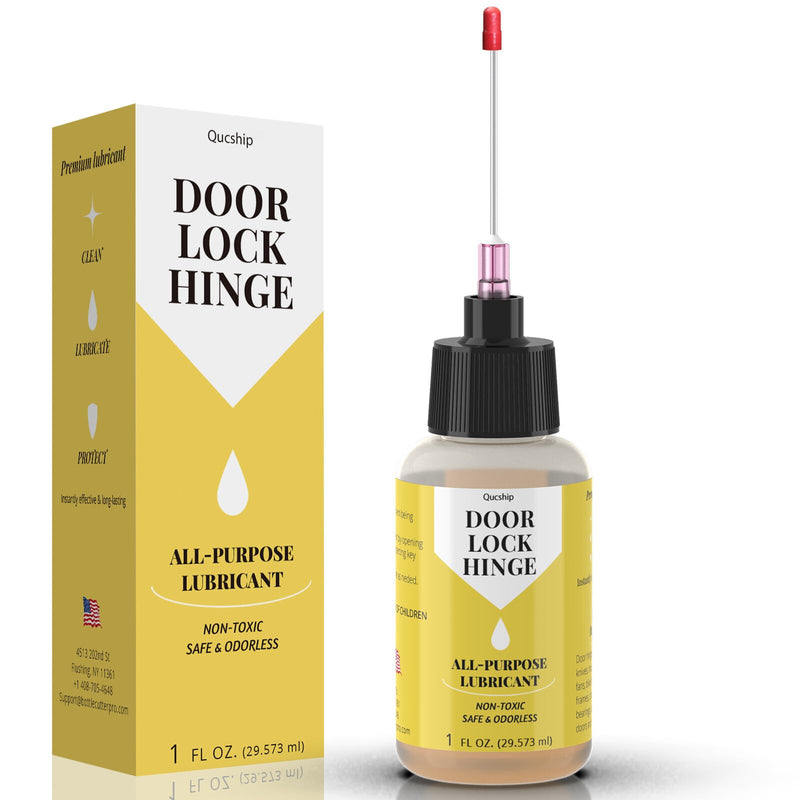 [Australia - AusPower] - Qucship Door Hinge Lubricant 1 oz Needle Oiler, Upgraded Squeaky Door Hinge Lubricant for Lock, Tools, Bicycles 