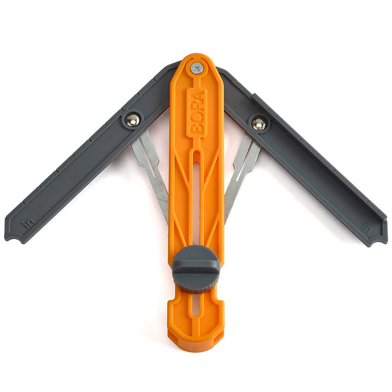 [Australia - AusPower] - BORA MiteriX Compact Angle Finder Tool Gauge, Duplicates & Splits in Half for Precise Transfer to Miter Saw, Easy Corner and Angle Measuring & Duplicating - 530402 