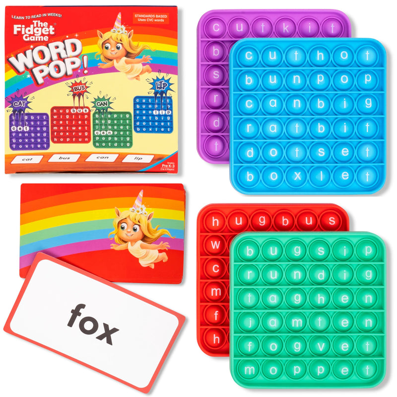 [Australia - AusPower] - Word Pop CVC Words - Learn to Read in Weeks - Multisensory Reading & Phonics Interactive Tools Ideal for Pre Kindergarten to 1st Grade Word Pop 