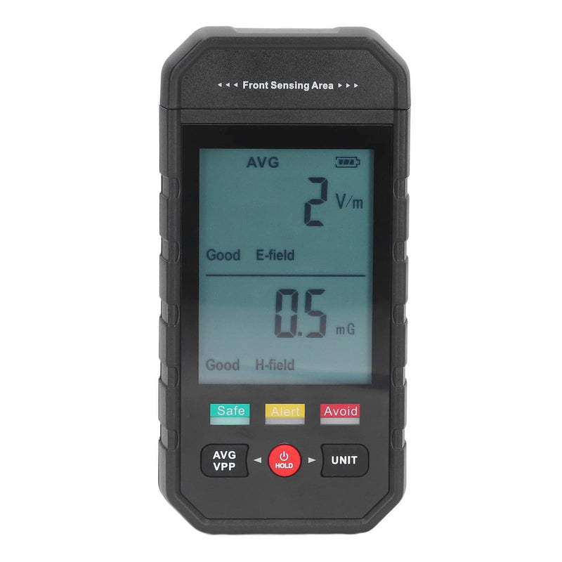 [Australia - AusPower] - EMF Meter, Electromagnetic Field Radiation detector with Digital LCD Backlit Display Automatic Alarm, Handheld EMF Tester for Home Office EMF Inspections 