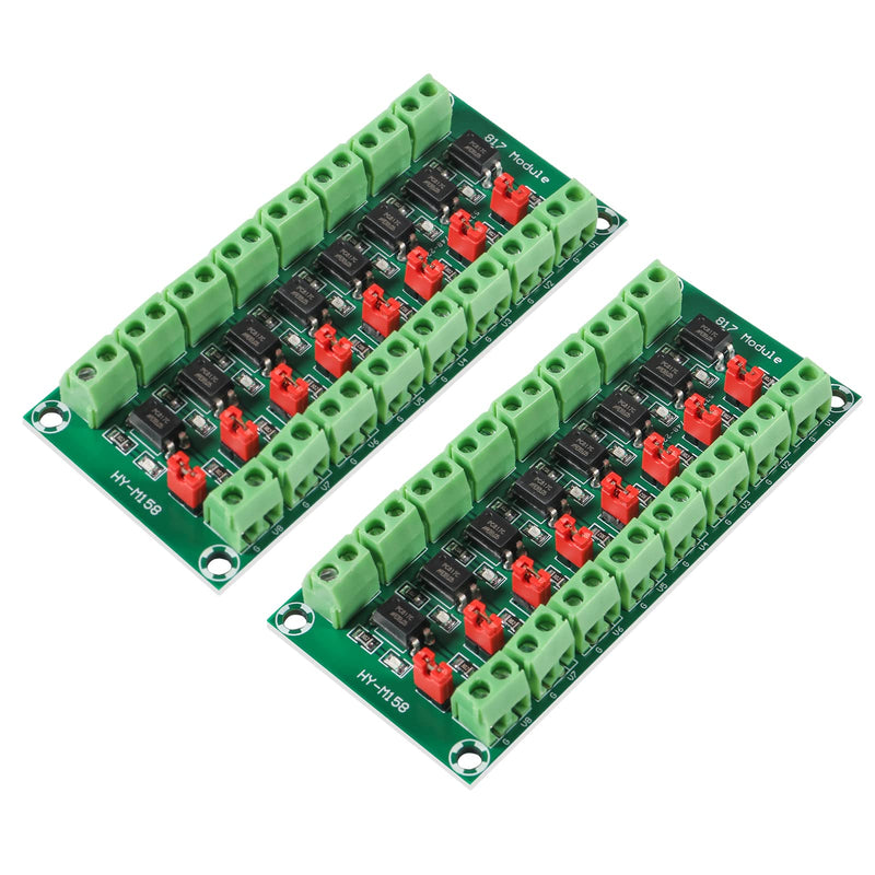 [Australia - AusPower] - 4pcs PC817 4 Channel Optocoupler Isolation Board Voltage Converter Adapter Module Driver Photoelectric Isolated Module 3.6-30V (2pcs 8 Way Optocoupler) 2pcs 8 Way Optocoupler 