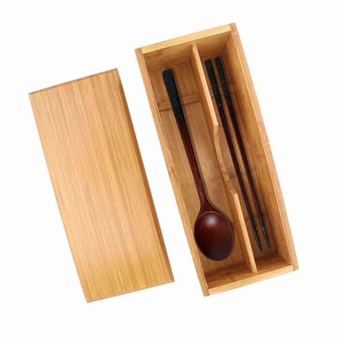 Aqur2020 Japanese chopstick holder storage box with compartments for organizing chopsticks on a tableware display.
