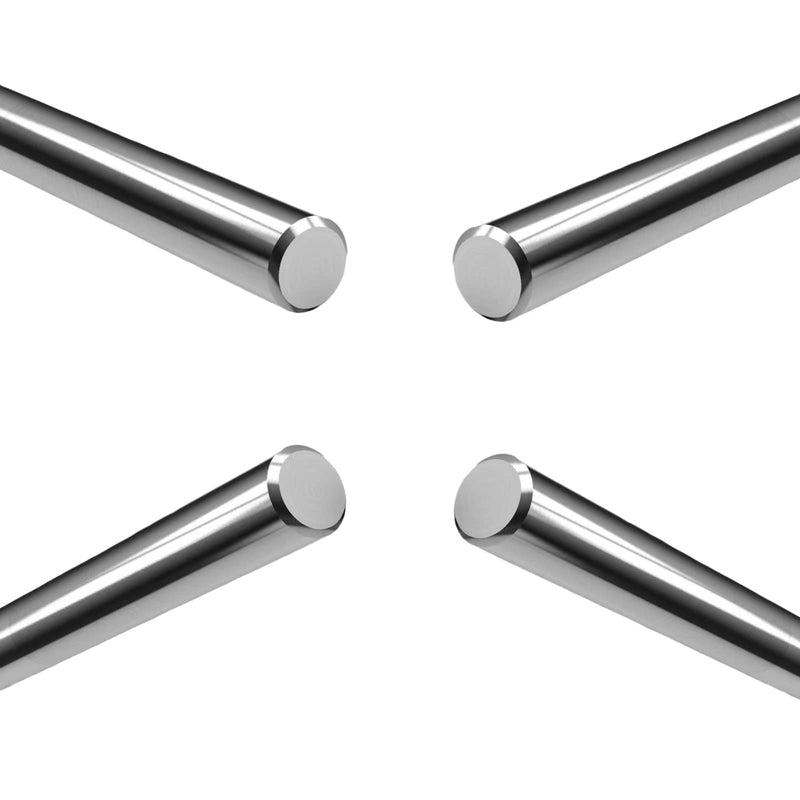 [Australia - AusPower] - 4Pcs 6mm x 300mm Linear Rod, Coavoo Diameter 6mm Case Hardened Chrome Plated Smooth Linear Motion Rod Shaft Guide Rail - Metric h8 Tolerance L: 11.81 inch /300mm L: 300mm / 11.81 inch 