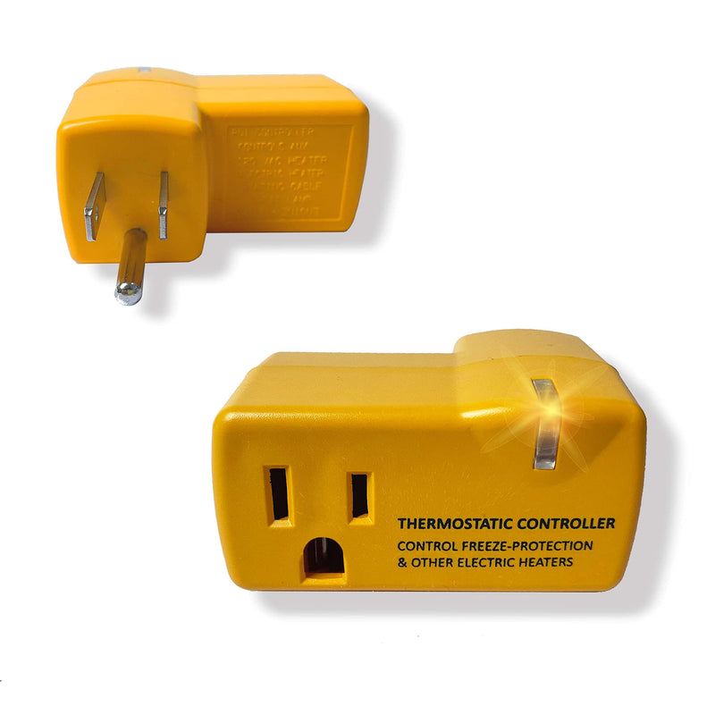 [Australia - AusPower] - MAXKOSKO 2 PCS Freeze Thermostatically Controlled Outlet，Automatically Turn On Below 38 °F and Off Over 50 °F 