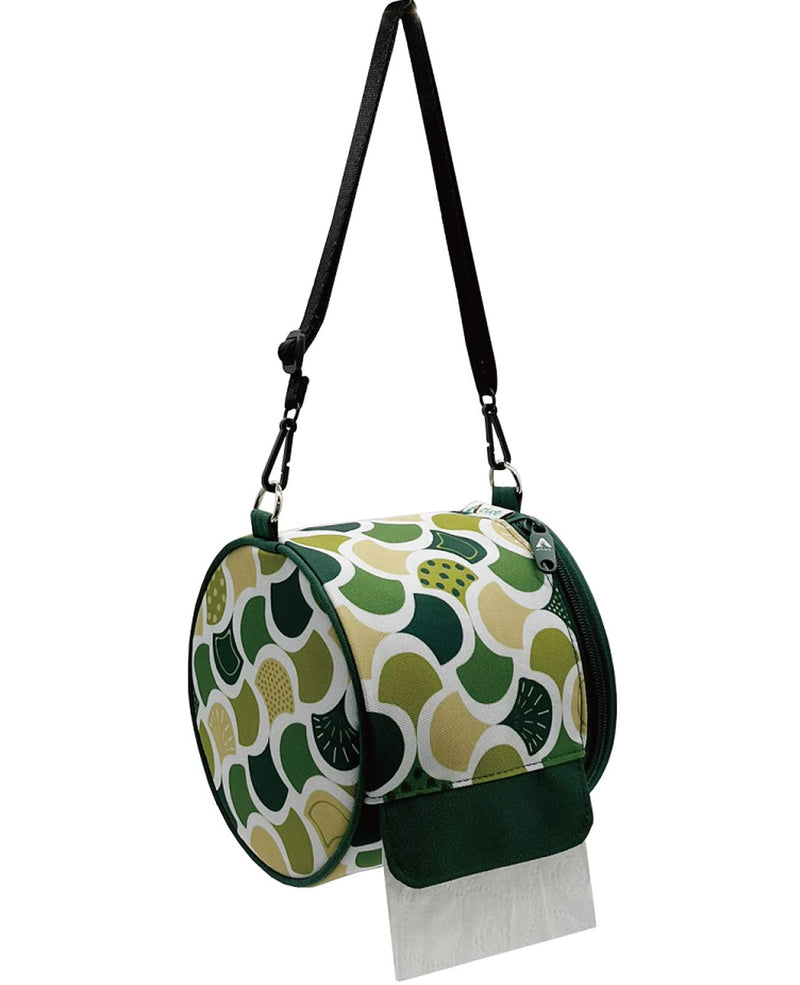 Olve Roll Tissue Case Toilet Roll Paper Holder Hanging Cover for Home Camping Hiking (Green) Green
