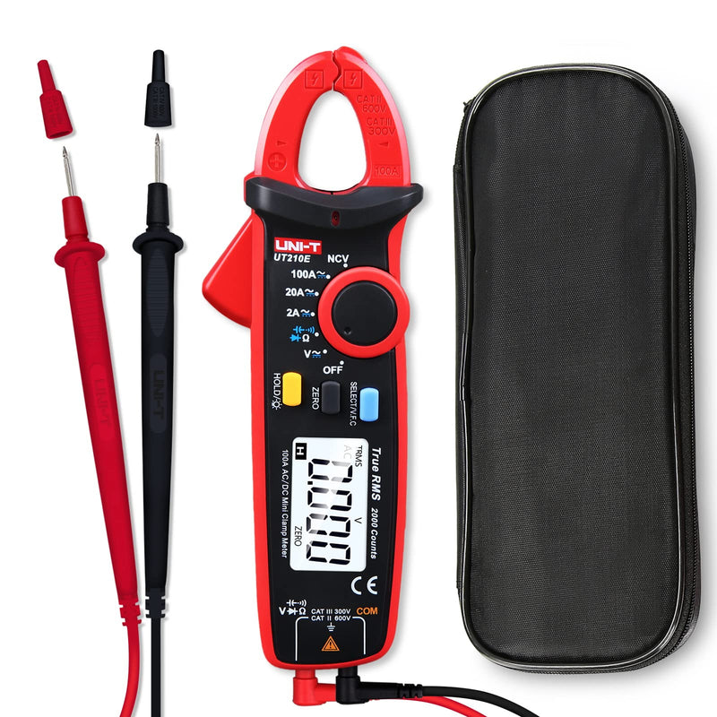 [Australia - AusPower] - UNI-T UT210e Digital Clamp Meter AC DC Amp Meter Clamp Multimeter True RMS 2000 Counts Voltmeter Continuity Tester Capacitor HVAC Tool Multi Tester UT210e clamp meter (ac/dc) 