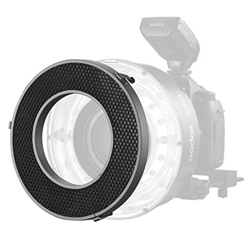 Godox R200-HC20 Photography Honeycomb Grid 20° for Godox R200 Ring Flash Head, for Creative Shooting, Art, Advertising, Product Shooting 20°