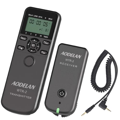Wireless Timer Shutter Release for Canon, Intervalometer Remote Control C6 Replaces for RS-60E3 RR-100 RM-CB2