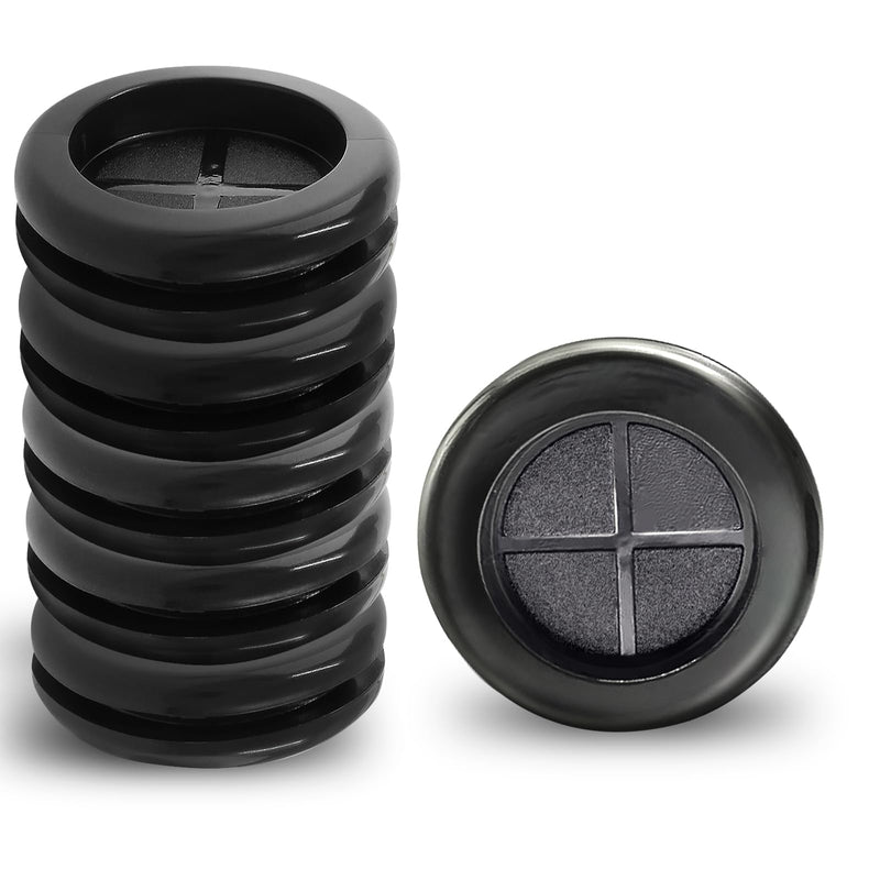[Australia - AusPower] - 6pcs 1-3/16" ID 1-3/8" Drill Hole Rubber Grommets, Firewall Hole Plug Wire Protection, Double-Sided Round Hole Grommet Kit (Black) 1-3/16" ID 1-3/8" 