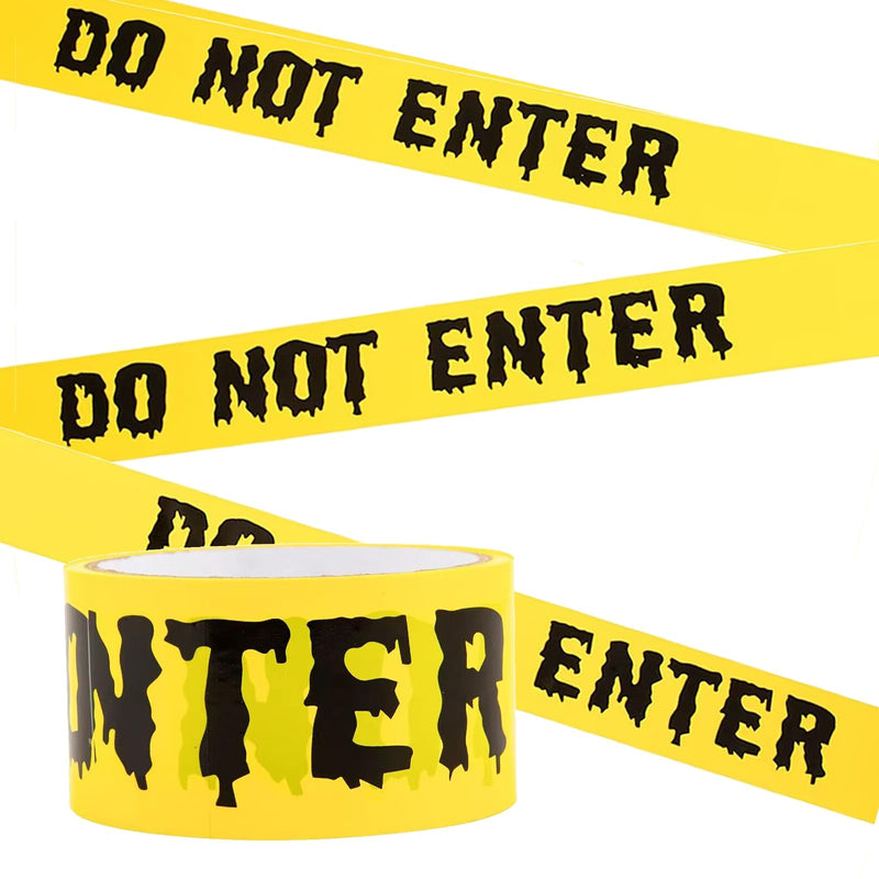 [Australia - AusPower] - Halloween Caution Tape 1.9inch x 82Feet Halloween Decorations Caution Tape Halloween Tape Halloween Fright Tape Scary Hazard Warning Tape for Halloween Party Decorations Indoor Outdoor (Do Not Enter) Do Not Enter Tape 