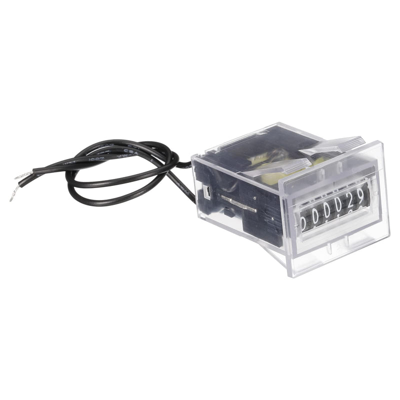 [Australia - AusPower] - uxcell Electromagnetic Counter 6 Digit 0-999999 Counting Range Electronic Pulse Counter Digital Totalizer Electromagnetic Pulse Counter DC7-24V 