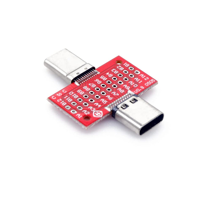 USB 3.1 Type-C Male to Female Test Board Circuirt Board 24Pin for Date Line Wire Cable Transfer Extension