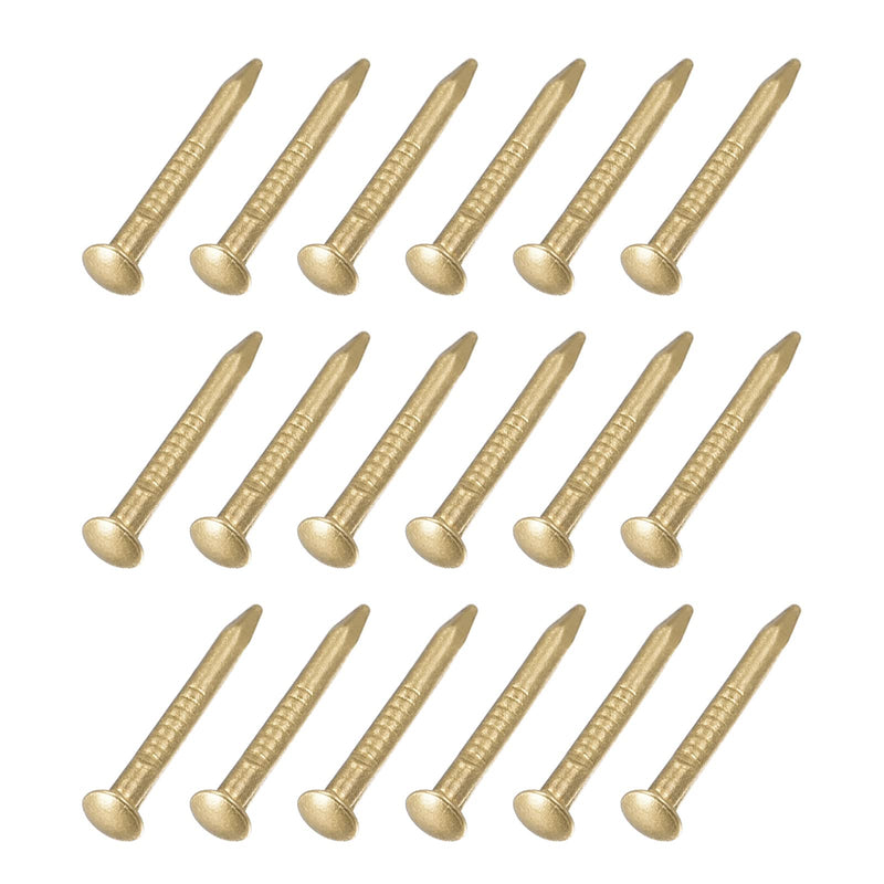 [Australia - AusPower] - Small Nails (1.2x12mm) 50pcs, Brass Tiny Hardware Nails - for Household Woodworking, Brass Tone 1.2x12mm 