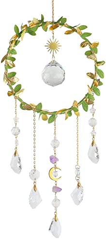 Suncatcher - Hanging Crystals Sun Catchers with Healing Amethyst Style1