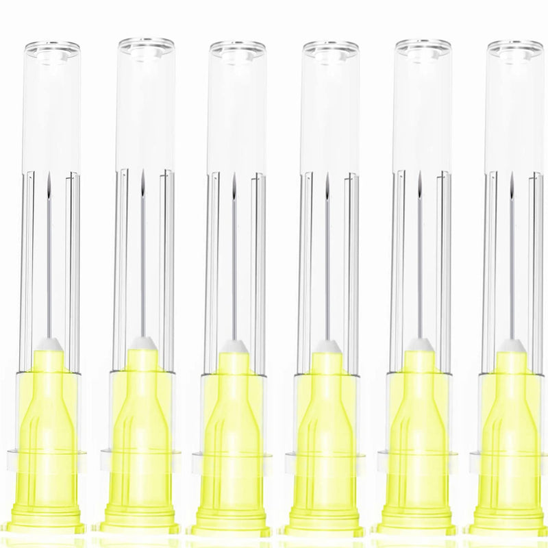 [Australia - AusPower] - 100 Pack 30Ga 1/2 Inch Stainless Steel Dispensing Lab Tools Accessories for Scientific Labs, Measuring and Refilling, Individually Wrapped 30g 1/2inch/12mm 