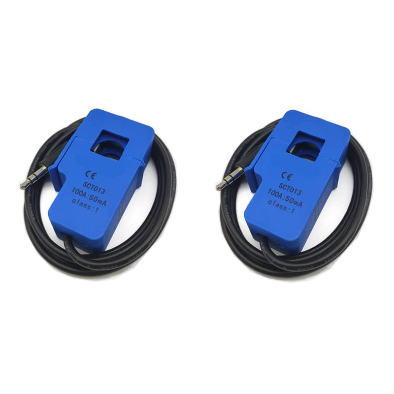 [Australia - AusPower] - 2Pcs SCT-013-000 100A 50mA Non-invasive Split Core Current Transformer Sensor SCT013 100A/50MA 