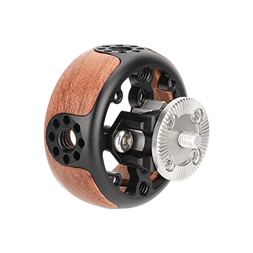 CAMVATE Round Hand Wheel with M6 Rosette Mount for Camera Wooden Handgrip