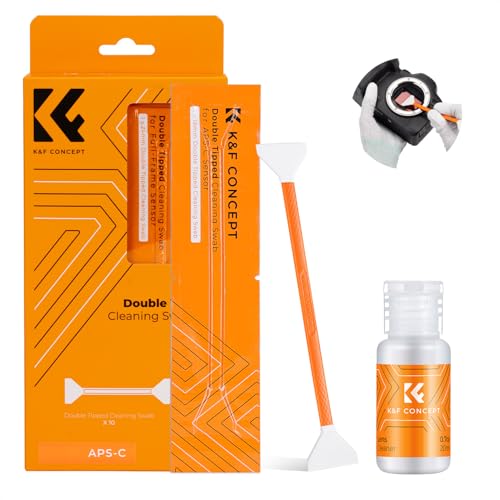 K&F CONCEPT Double-Tipped APS-C Sensor Cleaning Kit with Sensor Cleaner 16mm