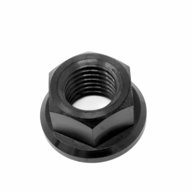 [Australia - AusPower] - M8 x 1.25 Thread Flange Nut, Steel, Black Zinc Finish by Metal Spacers Online (50 Pack) 50 